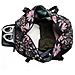 Weekender Bag - 56 Cm. / 52l - Borsa Da Viaggio / Borsa Sportiva / Da Ginnastica Con Tasca Per Scarpe (black Floral)  - Foto miniatura 4