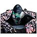 Weekender Bag - 56 Cm. / 52l - Borsa Da Viaggio / Borsa Sportiva / Da Ginnastica Con Tasca Per Scarpe (black Floral)  - Foto miniatura 5
