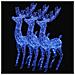 Renne Di Natale Xxl In Acrilico 250 Led 3 Pz 180 Cm Blu - Foto miniatura 2