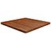 Piano Tavolo Quadrato Marrone Scuro 90x90x4cm Rovere Trattato - Foto miniatura 1