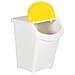 Cestini Per Rifiuti Impilabili Con Coperchi 3pz Bianchi Pp 120l - Foto miniatura 3