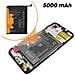 Blocco Completo 70 Lite Lcd Touchscreen Batteria 5000mah Originale Nero - Foto miniatura 4