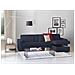 Divano Letto Alisea, Divano Ad Angolo, 100% Made In Italy, Sofà Con Apertura Girevole, Con Penisola Contenitore Reversibile, Con Braccioli Slim, Cm 260x95h90, Blu - Foto miniatura 3