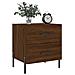 Comodini 2 Pz Rovere Marrone 40x35x47,5 Cm In Legno Multistrato - Foto miniatura 3