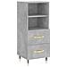Credenza Grigio Cemento 34,5x34x90 Cm In Legno Multistrato - Foto miniatura 2