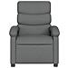 Poltrona Massaggiante Reclinabile Grigio Scuro In Tessuto - Foto miniatura 7