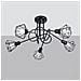 Lampadario Artemis 5s Nero Sl. 1110 - Moderno Lampadari Nero 28.5x58x58 Cm - Foto miniatura 2