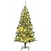 Albero Di Natale Artificiale Con 300 Led Palline E Neve 240 Cm - Foto miniatura 1