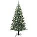 Albero Di Natale Artificiale Con 300 Led Palline E Neve 240 Cm - Foto miniatura 4