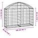 Cesto Gabbione Ad Arco 100x30x60/80 Cm Ferro Zincato - Foto miniatura 4