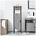 Mobile Da Bagno Grigio Sonoma 33x33x120,5cm Legno Multistrato - Foto miniatura 3