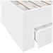 Giroletto Con Cassetti Bianco 200x200 Cm In Legno Multistrato - Foto miniatura 7