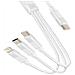 Cavo 60w Da Usb-c A Lightning + 2 Usb-c Ricarica Rapida 1 Metro E 20, Bianco - Foto miniatura 5