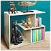 Libreria Tavolino Divano Design Moderno 5 Ripiani 60x30x50cm Casa Ufficio Beige - Foto miniatura 3