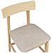 Set Di 2 Sedie Alte Isanti Legno Marrone Chiaro /tortora - Foto miniatura 7