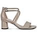 Donna Elevate 65 Sandali Con Tacco In Pelle Beige 35 - Foto miniatura 1