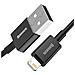 Cavo Di Ricarica E Trasferimento Fast Usb-lightning 2,4a 2m, Nero - Foto miniatura 3