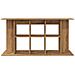 Supporto Acquario 120x40x60 cm Multistrato Rovere Artigianale - Foto miniatura 4