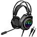 Cuffie Gaming Cavo Jack 3.5mm Microfono E Luci Rgb 2.1m, Nero - Foto miniatura 1
