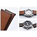 Cinturino Per Orologio In Pelle Bovina Italiana Ad Olio Semplice E Variabile Alla Luce Grey 18 Mm - Foto miniatura 4