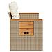 Divano da Giardino con Cuscini a 2 Posti Beige in Polyrattan - Foto miniatura 6