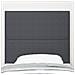 Testiera  Design Semplice Grigio Scuro 100 cm Tessuto Corduroy - Foto miniatura 3