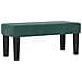 Letto con rete a molle con materasso e panca verde scuro 80x200 cm velluto - Foto miniatura 6