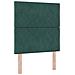 Letto con rete a molle con materasso e panca verde scuro 80x200 cm velluto - Foto miniatura 7