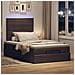 Struttura Letto Pouf con Materasso 120x200 cm in Tessuto - Foto miniatura 3