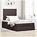 Struttura Letto Pouf con Materasso 120x200 cm in Tessuto - Foto miniatura 4