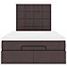 Struttura Letto Pouf con Materasso 120x200 cm in Tessuto - Foto miniatura 8