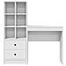 Scrivania con archiviazione in legno ingegnerizzato bianco - Foto miniatura 7