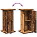 Espositore con Portaoggetti Legno Antico 31x30x60 cm Truciolato - Foto miniatura 9