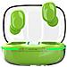 Auricolari Bluetooth Tws Sportivi Semi-in-ear Con Display Digitale E Custodia Trasparente Green - Foto miniatura 1
