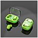 Auricolari Bluetooth Tws Sportivi Semi-in-ear Con Display Digitale E Custodia Trasparente Green - Foto miniatura 4
