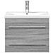Mobile da Bagno con Lavabo Integrato Grigio Sonoma - Foto miniatura 4