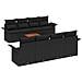 Set Divano da Giardino con cuscino 7 pcs Nero 55 x 55 x 37 cm - Foto miniatura 1