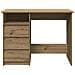 Scrivania Rovere Artigianale 102x50x75 cm in Legno Multistrato - Foto miniatura 4
