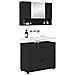 Set di mobili per il bagno 2 pcs Nero 76.5 x 35 x 64 cm - Foto miniatura 3