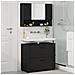 Set di mobili per il bagno 2 pcs Nero 76.5 x 35 x 64 cm - Foto miniatura 4