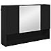 Set di mobili per il bagno 2 pcs Nero 76.5 x 35 x 64 cm - Foto miniatura 6