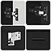 Set di mobili per il bagno 2 pcs Nero 76.5 x 35 x 64 cm - Foto miniatura 8