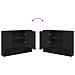 Set di mobili per il bagno 2 pcs Nero 76.5 x 35 x 64 cm - Foto miniatura 9