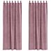 Tende con tende 2 pcs Rosa scuro 140 x 260 cm Velluto - Foto miniatura 1