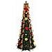 Albero di Natale artificiale con 200 LED Verde 210 cm PVC - Foto miniatura 3