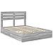 Letto con Contenitore con testiera Grigio Sonoma 160 x 200 cm - Foto miniatura 4