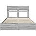 Letto con Contenitore con testiera Grigio Sonoma 160 x 200 cm - Foto miniatura 8
