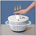 Centrifuga Per Verdure A Pressione Manuale Da 6l - Asciuga Insalata Rapido - Foto miniatura 3