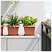 Vaso quadrato per fiori 24 pcs Rosso Mattone 23 x 23 x 17,5 cm - Foto miniatura 2