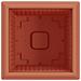 Vaso quadrato per fiori 24 pcs Rosso Mattone 23 x 23 x 17,5 cm - Foto miniatura 7